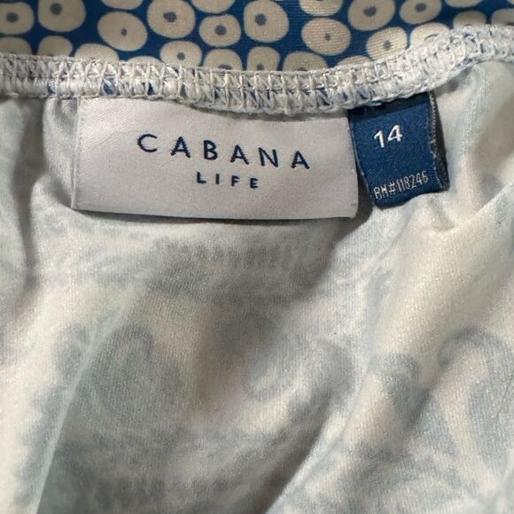 EUC big Girls Cabana Life Rash Guard beach top Resort Wear Sz 14 - Picture 8 of 10